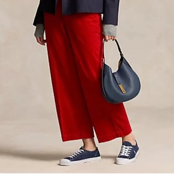 Gianni Bini Maureen Red Spice Corduroy High Rise Crop Pants Women’s Size 4 - Picture 13 of 13